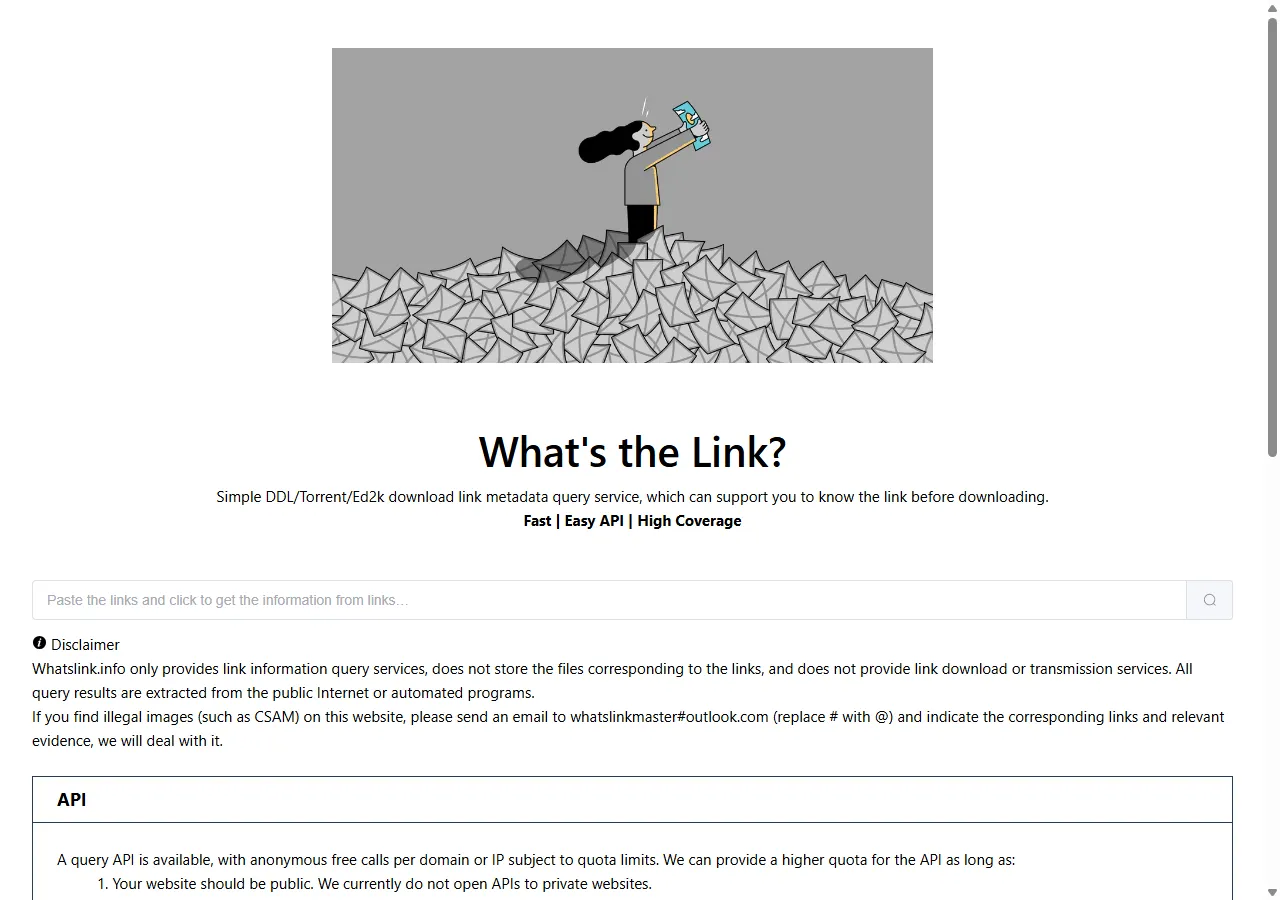 whatslink.info 主页