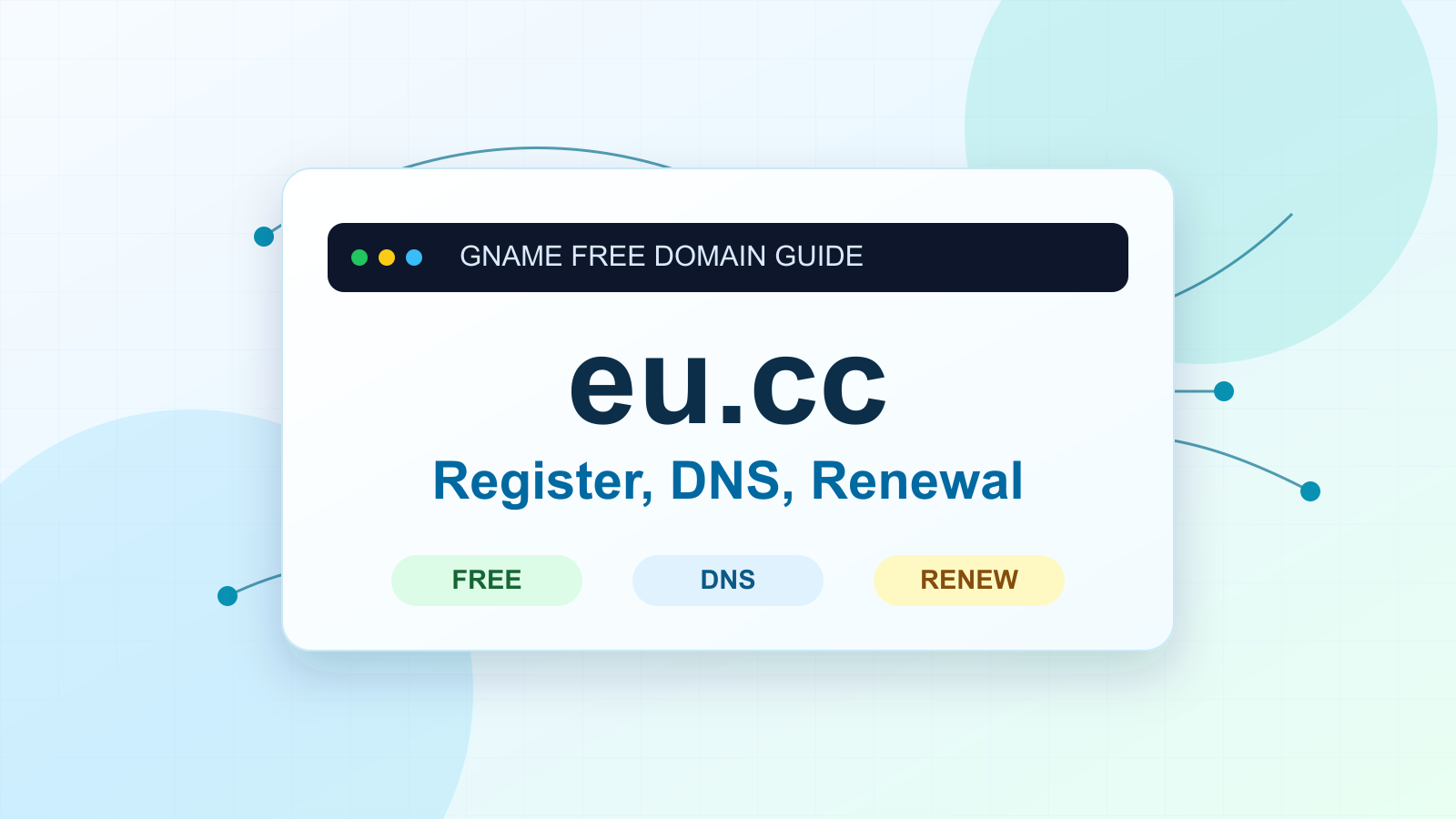 GNAME(gname.vip)免费 eu.cc 域名注册教程:领取、解析与续费提醒
